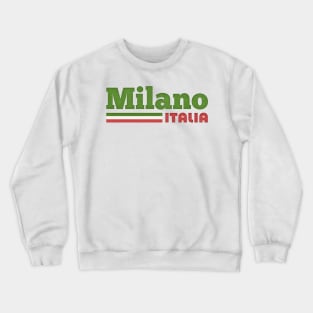 Milan, Italy // Retro Styled Italian Design Crewneck Sweatshirt